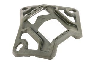Unity Tactical SUMMIT NVG Shroud in Cam Green is designed for 3-hole pattern helmets.